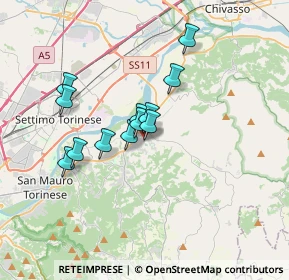 Mappa Via Foratella, 10090 Gassino Torinese TO, Italia (2.64417)