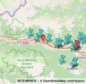 Mappa SS 25 del Moncenisio, 10050 San Didero TO, Italia (9.1905)