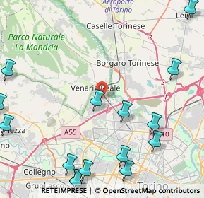 Mappa 10078 Venaria reale TO, Italia (6.37412)