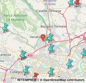 Mappa 10078 Venaria reale TO, Italia (6.30077)