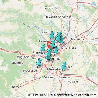 Mappa 10078 Venaria reale TO, Italia (7.89917)