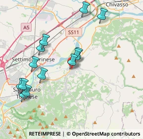 Mappa Via Giuseppe Mazzini, 10090 Gassino Torinese TO, Italia (4.16)