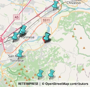 Mappa Piazza Sampieri, 10090 Gassino Torinese TO, Italia (3.83667)