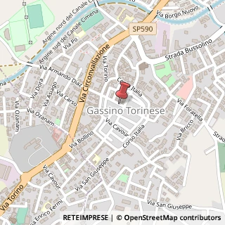 Mappa Piazza Antonio Chiesa, 10/12, 10090 Gassino Torinese, Torino (Piemonte)