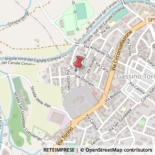 Mappa Via Dora, 4, 10090 Gassino Torinese, Torino (Piemonte)