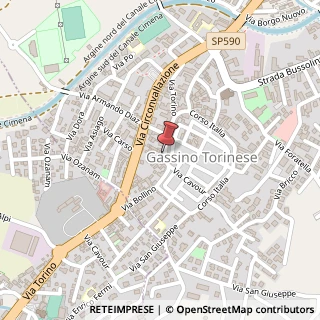 Mappa Corso Italia, 15, 10090 Gassino Torinese, Torino (Piemonte)