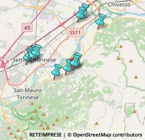 Mappa Via Cavour, 10090 Gassino Torinese TO, Italia (3.54167)
