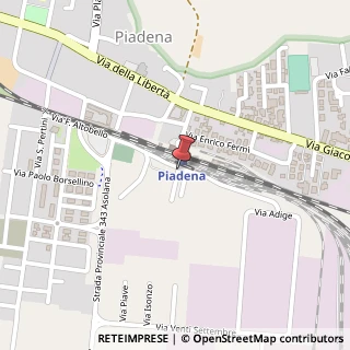 Mappa Via Borgo Fornace, 21, 26034 Piadena, Cremona (Lombardia)