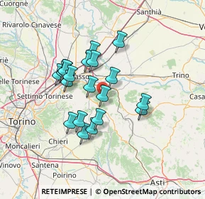 Mappa 14023 Tonengo AT, Italia (11.328)