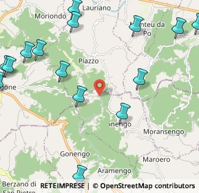 Mappa Località Mariano, 14023 Tonengo AT, Italia (3.2575)