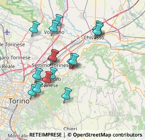 Mappa 10090 Gassino Torinese TO, Italia (7.19813)