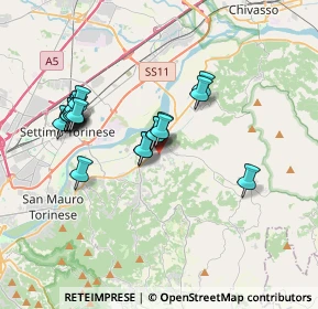 Mappa 10090 Gassino Torinese TO, Italia (3.261)