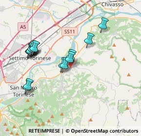 Mappa 10090 Gassino Torinese TO, Italia (3.67133)