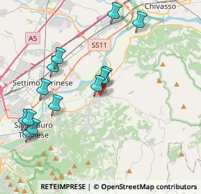 Mappa 10090 Gassino Torinese TO, Italia (4.33154)