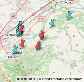 Mappa 10090 Gassino Torinese TO, Italia (4.14263)