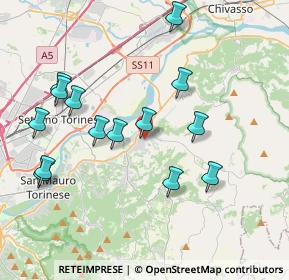 Mappa 10090 Gassino Torinese TO, Italia (4.06286)