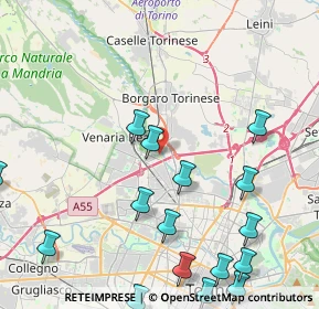 Mappa Strada di Lanzo, 10078 Venaria Reale TO, Italia (5.92167)