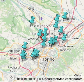 Mappa Strada di Lanzo, 10078 Venaria Reale TO, Italia (6.168)