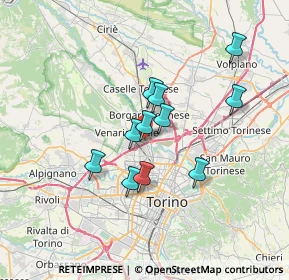 Mappa Strada di Lanzo, 10078 Venaria Reale TO, Italia (5.41)