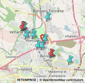 Mappa Strada di Lanzo, 10078 Venaria Reale TO, Italia (1.64923)