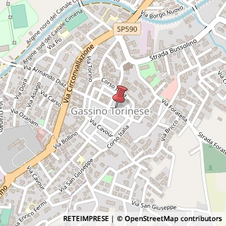 Mappa Via G. Dovis, 3, 10090 Gassino Torinese, Torino (Piemonte)