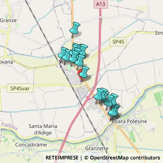 Mappa Via Alessandro Volta, 35048 Stanghella PD, Italia (1.507)