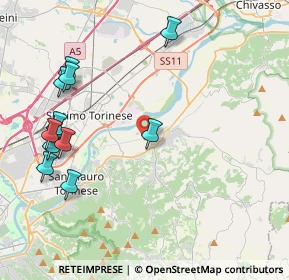 Mappa Strada del Naviglio, 10090 Castiglione torinese TO, Italia (4.79636)