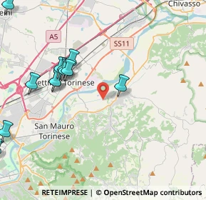 Mappa Strada del Naviglio, 10090 Castiglione torinese TO, Italia (4.94833)