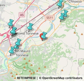 Mappa Strada del Naviglio, 10090 Castiglione torinese TO, Italia (5.0275)
