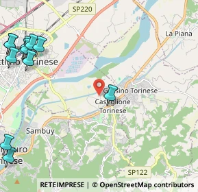 Mappa Strada del Naviglio, 10090 Castiglione torinese TO, Italia (3.35167)