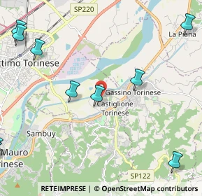 Mappa Strada del Naviglio, 10090 Castiglione torinese TO, Italia (3.33083)