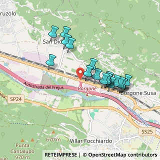 Mappa SS 25, 10050 Borgone Susa TO, Italia (0.8155)