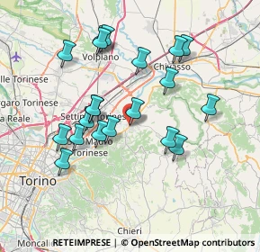 Mappa Via L. Bollino, 10090 Gassino Torinese TO, Italia (7.069)