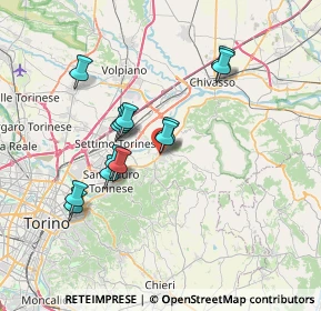 Mappa Via L. Bollino, 10090 Gassino Torinese TO, Italia (6.19385)
