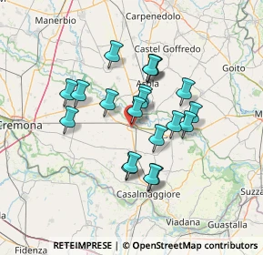 Mappa Via Giuseppe Fava, 26034 Piadena CR, Italia (11.1205)