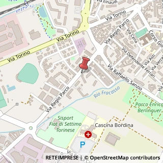 Mappa Via Regio Parco, 59, 10036 Settimo Torinese, Torino (Piemonte)