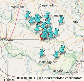 Mappa Via Bassa, 26034 Piadena CR, Italia (10.9365)