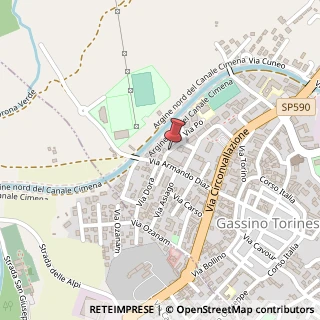 Mappa Via Po, 5, 10090 Gassino Torinese TO, Italia, 10090 Castiglione Torinese, Torino (Piemonte)