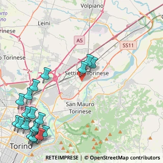 Mappa Corso Giovanni Agnelli, 10036 Settimo Torinese TO, Italia (6.5355)