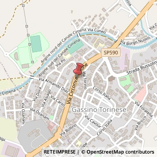 Mappa Strada circonvallazione 20, 10090 Gassino Torinese, Torino (Piemonte)