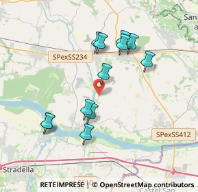 Mappa Via Po, 27010 San Zenone al po PV, Italia (3.4975)