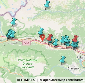 Mappa Località Baraccone, 10050 San Didero TO, Italia (9.3615)