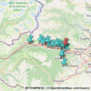Mappa Località Baraccone, 10050 San Didero TO, Italia (10.54)