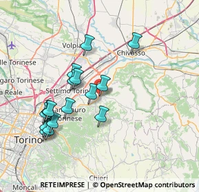 Mappa Via Vittorio Veneto, 10090 Gassino Torinese TO, Italia (7.15625)