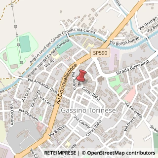 Mappa Corso Italia, 39, 10090 Gassino Torinese, Torino (Piemonte)