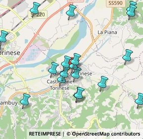 Mappa Via Vittorio Veneto, 10090 Gassino Torinese TO, Italia (2.411)