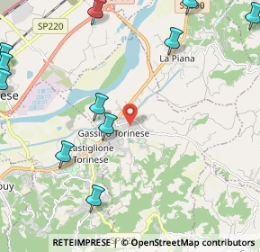 Mappa Via Gioacchino Rossini, 10090 Gassino Torinese TO, Italia (3.731)