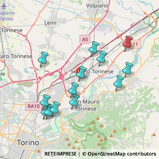 Mappa Corso IV Novembre, 10036 Settimo Torinese TO, Italia (4.02231)