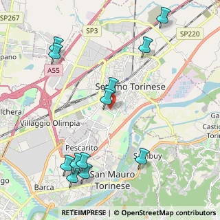 Mappa Via Alessandria, 10036 Settimo Torinese TO, Italia (2.56583)