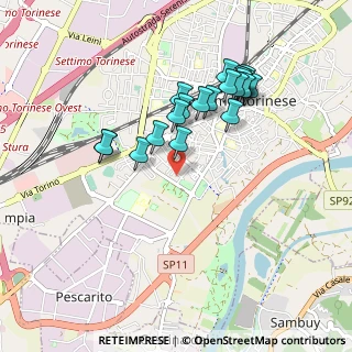 Mappa Via Alessandria, 10036 Settimo Torinese TO, Italia (0.8685)